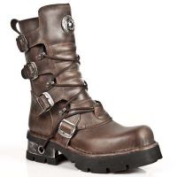 Ботинки M.373-C37 ALASKA CAMEL PLANING NEGRO NEW M3 ACERO ORIFICIO New Rock M.373-C37 - маленькая картинка
