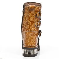 Ботинки M.373-C53 VINTAGE FLOWER CUERO PLANING MARRON NEW M3 ACERO New Rock M.373-C53 - маленькая картинка
