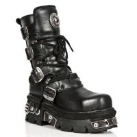 Ботинки M.373MT-C4 ITALI NEGRO, NOMADA NEGRO, REACTOR NEGRO E14 TOBE New Rock M.373MT-C4 - маленькая картинка