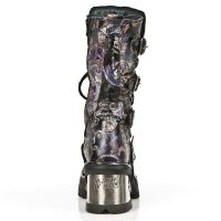 Ботинки M.373-Q2 VINTAGE FLOWER LILA PLANING NEW NEGRO M8 ACERO New Rock M.373-Q2 - маленькая картинка