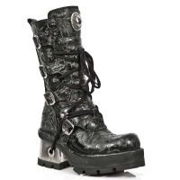 Ботинки M.373-Q3 VINTAGE FLOWER NEGRO PLANING NEW NEGRO M8 ACERO New Rock M.373-Q3 - маленькая картинка