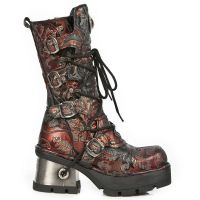  M.373-QS1 VINTAGE FLOWER ROJO, PLANING NEGRO M8 ACERO - 