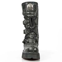 Ботинки M.373-QS3 VINTAGE FLOWER NEGRO, PLANING NEGRO M8 ACERO New Rock M.373-QS3 - маленькая картинка