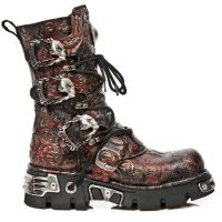  M.391-S6 VINTAGE FLOWER ROJO, REACTO NEGRO TOBERAS - 