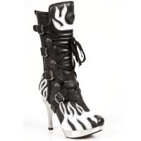  M.5291-S13 ITALI NEGRO BOX BLANCO PL ACERO TACON AGUJA New Rock M.5291-S13 -  
