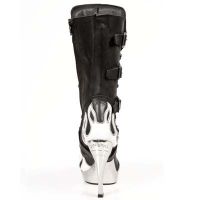  M.5291-S13 ITALI NEGRO BOX BLANCO PL ACERO TACON AGUJA New Rock M.5291-S13 -  