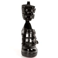  M.5803-C10 NOMADA NEGRO, PLATAFORMA TACON GOTH ACERO New Rock M.5803-C10 -  