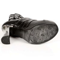  M.5803-C10 NOMADA NEGRO, PLATAFORMA TACON GOTH ACERO New Rock M.5803-C10 -  