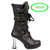  M.5815-VC10 VEGAN NEGRO PLATAFORMA GOTH TACON ACERO - 