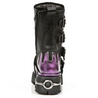 Ботинки 591 ITALI NEGRO ANTIC FUEGO LILA TOWER NEGRO New Rock M.591-C1 - маленькая картинка