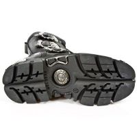  M.711-C10 ITALI NEG PULIK ACERO BOX PLANE, REACTOR NEGRO TOB New Rock M.711-C10 -  