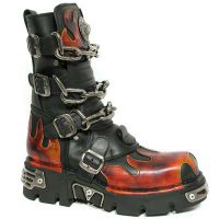 Ботинки 721 ITALI NEGRO PULIK FUEGO REACTOR NEGRO TOBERAS New Rock M.721-C1 - маленькая картинка