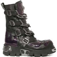 Ботинки 724 ITALI NEGRO ANTIC MORADO ITALI NEGRO REACTOR NEGRO TOB New Rock M.724-C1 - маленькая картинка