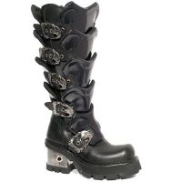  741 ITALI NEGRO ANTIK MORADO PLANING NEGRO M8 ACERO New Rock M.741-C1 -  