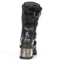 747 ITALI NEGRO ANTIK MORADO PLANING NEGRO M8 ACERO New Rock M.747-C1 -  