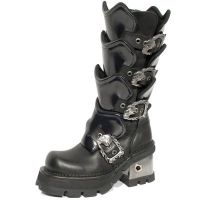  748 ITALI NEGRO ANTIC MORADO PLANING NEGRO M8 ACERO New Rock M.748-C1 -  