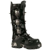 Ботинки 750 ITALI NEGRO CHAROL NEGRO LISO REACTOR NEGRO TOBERAS New Rock M.750-C1 - маленькая картинка