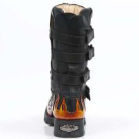 Ботинки M.7603-R1 ITALI NEGRO Y PULIK FUEGO, MOTORCYCLE NEGRO New Rock M.7603-R1 - маленькая картинка