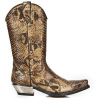  M.7800-C1 SNAKE CUERO WEST NEGRO ACERO TACON ACERO - 
