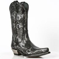 Казаки M.7800-C2 SNAKE GRIS WEST NEGRO ACERO TACON ACERO New Rock M.7800-C2 - маленькая картинка