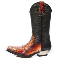  M.7800PT-S1 PYTHON RETICULATUS ORANGE, NOMADA NEGRO, WEST - 