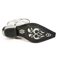 Казаки M.7802-C6 PITON BLANCO NEGRO WEST NEGRO ACERO TACON ACERO New Rock M.7802-C6 - маленькая картинка