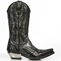 Казаки M.7921-C14 NOMADA NEGRO SERPENTE MAKI ACERO WEST NEGRO ACERO New Rock M.7921-C14 - маленькая картинка