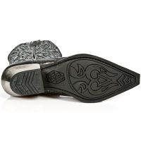 Казаки M.7921-C14 NOMADA NEGRO SERPENTE MAKI ACERO WEST NEGRO ACERO New Rock M.7921-C14 - маленькая картинка