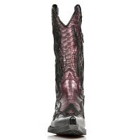 Казаки M.7921-C15 NOMADA NEGRO SERPENTE MAKI LILA WEST NEGRO ACERO New Rock M.7921-C15 - маленькая картинка