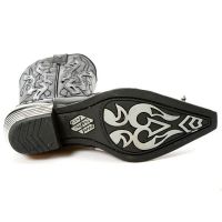 Казаки M.7921P2-C1 PULIK ACERO ITALI NEGRO WEST NEGRO ACERO T DALLA New Rock M.7921P2-C1 - маленькая картинка