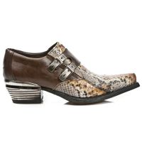  M.7934PT-S15 PYTHON RETICULATUS CUERO, NOMADA MARRON, WEST N - 