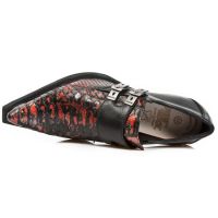 Казаки M.7934PT-S8 PYTHON RETICULATUS ROJO-METAL, NOMADA NEGRO, DAL New Rock M.7934PT-S8 - маленькая картинка