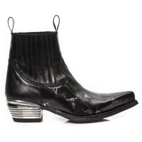 Казаки M.7953PT-S1 GRABADO BULL NEGRO-PLATA, WEST NEGRO ACERO T.DAL New Rock M.7953PT-S1 - маленькая картинка