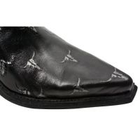 Казаки M.7953PT-S1 GRABADO BULL NEGRO-PLATA, WEST NEGRO ACERO T.DAL New Rock M.7953PT-S1 - маленькая картинка