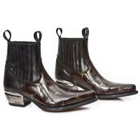  M.7953PT-S2 GRABADO BULL MARRON-ORO, ITALI NEGRO, WEST T.DAL New Rock M.7953PT-S2 -  