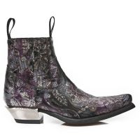  M.7953-S23 VINTAGE FLOWER LILA, VEST NEGRO-ACERO, T.ACERO - 