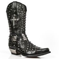 Казаки M.7954-C1 ANTIK NEGRO ITALI NEGRO WEST NEGRO ACERO TACON ACE New Rock M.7954-C1 - маленькая картинка