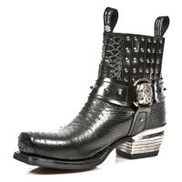Казаки M.7959-S2 PITON NEGRO ANTIK NEGRO WEST NEGRO CUADRADO T DALL New Rock M.7959-S2 - маленькая картинка