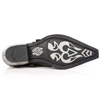 Казаки M.7960-C5 MANTA RAYA NEGRO WEST NEGRO ACERO New Rock M.7960-C5 - маленькая картинка