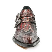 Казаки M.7960-S4 VINTAGE FLOWER ROJO, WEST NEGRO ACERO T.DALLAS New Rock M.7960-S4 - маленькая картинка