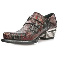 Казаки M.7960-S4 VINTAGE FLOWER ROJO, WEST NEGRO ACERO T.DALLAS New Rock M.7960-S4 - маленькая картинка