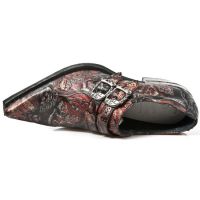Казаки M.7960-S4 VINTAGE FLOWER ROJO, WEST NEGRO ACERO T.DALLAS New Rock M.7960-S4 - маленькая картинка