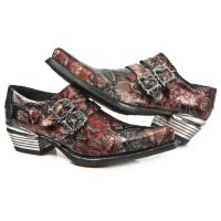 Казаки M.7960-S4 VINTAGE FLOWER ROJO, WEST NEGRO ACERO T.DALLAS New Rock M.7960-S4 - маленькая картинка