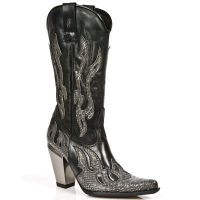 Казаки M.7982-C2 PITON METAL GRIS ITALI NEG BULLNEGRO TACON BULL AC New Rock M.7982-C2 - маленькая картинка