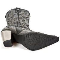 Казаки M.7982-C2 PITON METAL GRIS ITALI NEG BULLNEGRO TACON BULL AC New Rock M.7982-C2 - маленькая картинка