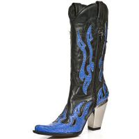 Казаки M.7982-C3 PITON METAL AZUL ITALI NEGRO BULL NEGRO T BULL ACE New Rock M.7982-C3 - маленькая картинка
