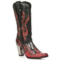Казаки M.7982-C4 PITON METAL ROJO ITALI NEGRO BULL NEGRO T BULL ACE New Rock M.7982-C4 - маленькая картинка