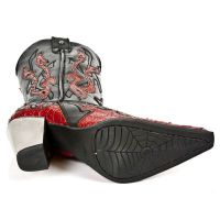 Казаки M.7982-C4 PITON METAL ROJO ITALI NEGRO BULL NEGRO T BULL ACE New Rock M.7982-C4 - маленькая картинка