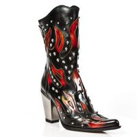 Казаки M.7985-C1 PULIK FUEGO NOMADA NEGRO BULL NEGRO TACON BULL ACE New Rock M.7985-C1 - маленькая картинка