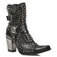 Казаки M.7992-C2 NOMADA NEGRO MALICIA NEGRO TACON TEXAS ACERO New Rock M.7992-C2 - маленькая картинка
